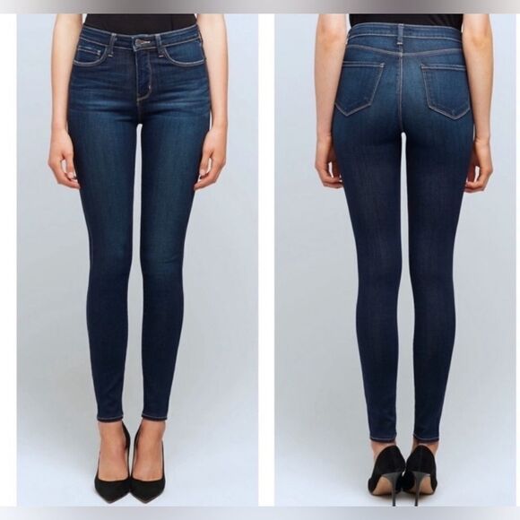 L'AGENCE high rise Marguerite Skinny Jean $245 Women Size 24 - Picture 1 of 12